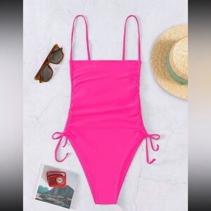 Pink one piece swim